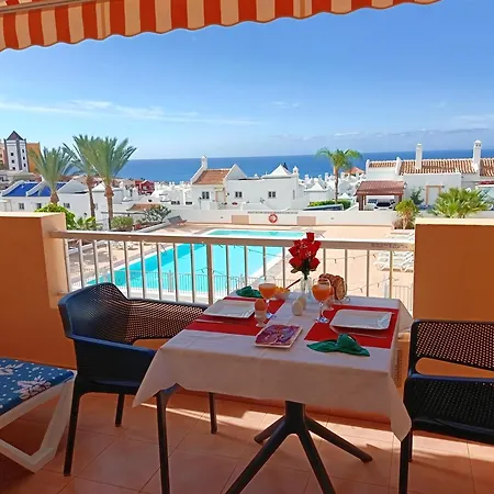 Apartamento Sans Vis-a-vis Vue Ocean & Piscine,free Wifi,private Parking&solarium Playa Paraíso